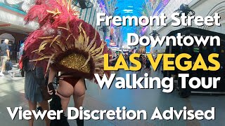 Fremont Street Walking Tour UNFILTERED UNCUT [upl. by Tuck]