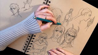 ASMR Quietly Sketching Next to You no talking [upl. by Ghiselin]