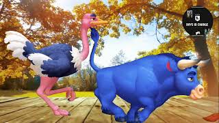 🐒🐅🐘 animal cartoon zoo stampede green screen video running music 🎶🎶 [upl. by Irab]