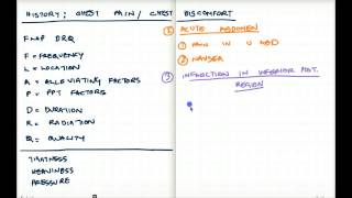 CHEST PAIN  DISCOMFORT  HISTORY TAKING [upl. by Demp542]