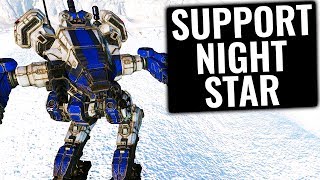 ANTIMISSILE DAKKA BARN DOOR ON LEGS Nightstar Build  Mechwarrior Online 2019 MWO [upl. by Eelyam]