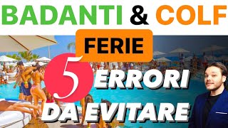 FERIE BADANTE e COLF 5 ERRORI DA EVITARE [upl. by Corie]