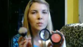 How ToApply Foundation amp Cream Blush With a Stippling Brush [upl. by Lomax]