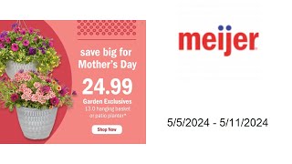 Meijer Weekly Ad US  05052024  05112024 [upl. by Breed]