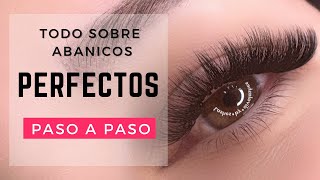 Técnica Fácil para crear ABANICOS PERFECTOS de Extensiones de Pestañas Pelo a Pelo para Principiante [upl. by Jarvis]