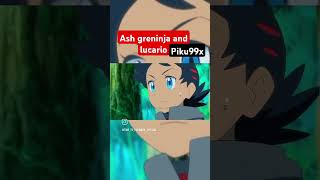 Ash or greninja vs lucario edit short video pokemon edit video [upl. by Sumahs922]