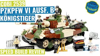 COBI 2539 PzKpfw VI Ausf B Königstiger LIMITED EDITION  Speed Build Review [upl. by Chadbourne]