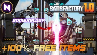 Free POWER or PRODUCTS With SOMERSLOOP To Unlock Tier 7amp8  07  Satisfactory 10  Lets Play [upl. by Airolg]