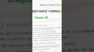 Distance Formula Chapter 28 Class 9 ICSE Board Selina Publishers Concise Math exercise 28 shorts [upl. by Lladnek337]