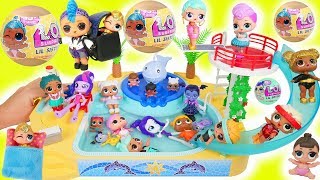 LOL Surprise Dolls Lil Punk Boi Sisters New Pool School House  Wedding with JOJO SIWA Marred [upl. by Moir3]