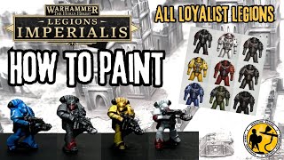 Legions Imperialis  How To Paint  Loyalist Legions [upl. by Aroda]