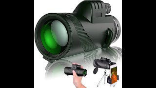 Ultralight Telescope 80X100 HD 4K Zoom Tripod Monocular DayNight Vision Powerful Binoculars Long Ra [upl. by Sutit]