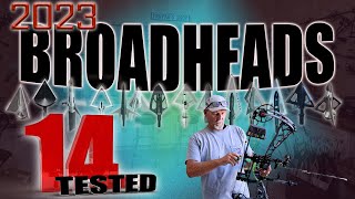 14 BROADHEADS TESTED Which is the best flight [upl. by Ecirtnahs]