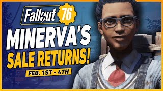 Fallout 76 Minerva Big Sale Location February 1st  4th [upl. by Garrek55]