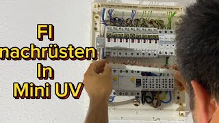 FI  RCD nachrüsten in mini Verteilerkasten AZ [upl. by Sergeant]