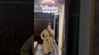 Long coat from meesho 🧥❄️🧣 meesho winter wear coat  sapna rajput  meesho winterwear coat [upl. by Fogel]