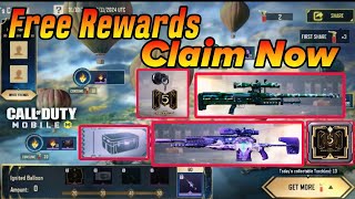 CodM Free Rewards  New Event New Rewards codmobile codm [upl. by Nnylharas]