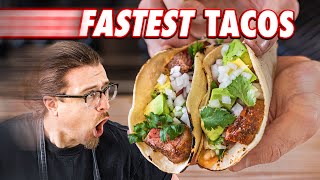 Making Steak Tacos Faster Than A Restaurant  But Faster [upl. by Durware]