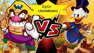 Epic Showdowns S1 E6  Scrooge Mcduck vs Wario Nintendo vs Disney [upl. by Eirtemed910]