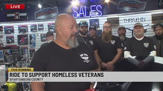 Spartanburg motorcycle group hosts charity run for homeless veterans [upl. by Carree]