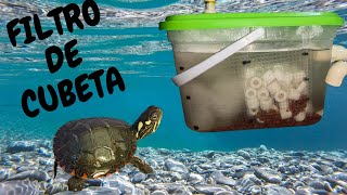 FILTRO de cubeta casero para tortugas  DIY filter for turtles [upl. by Anawaj]