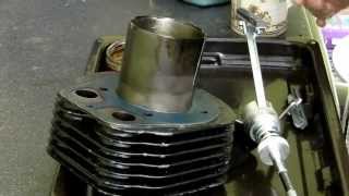 Honing  Deglazing Cylinder Hone Royal Enfield 350 Bullet Classic [upl. by Natal]