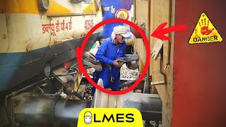 Dangerous Coupling System in Indian Railways⚠️ [upl. by Hsirrehc]