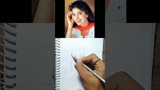 Juhi Chawla drawing kalakritikibaatRamanArt  art viral shorts [upl. by Nonahs518]