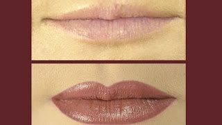 How to turn thin lips into full lips Yes using a dark lip color [upl. by Haynor]