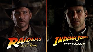 Raiders of The Lost Ark 1981 vs The Great Circle 2024  Graphics Comparison [upl. by Kablesh990]