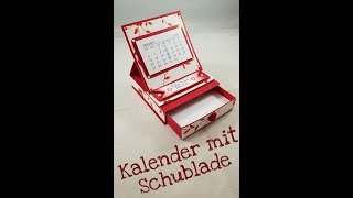 Tutorial Tischkalender mit Schublade [upl. by Mohsen]