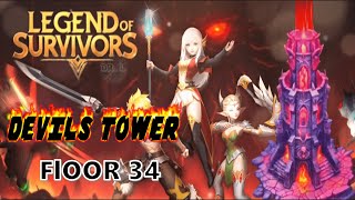 Legend of Survivors  Devils Tower Floor 34  Roguelike Survival Challenges  Kills🛡️ 4581 [upl. by Adriaens832]