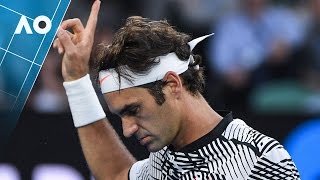 Rally of the tournament Federer and Zverev exchange some outrageous lobs  Australian Open 2017 [upl. by Anwahsit367]