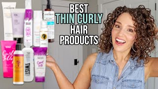 Best Products for Fine Thin amp Low Density Curly Hair  Drugstore amp HighEnd [upl. by Azelea]