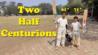 SRCSMs Two Half Centurions vs Cricket Next Academy [upl. by Alyos]