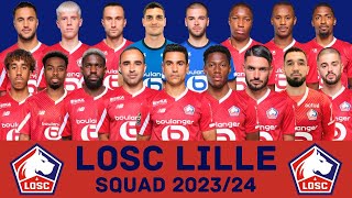 LOSC LILLE Squad Season 202324  Lille  FootWorld [upl. by Leber279]