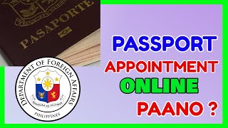 Passport Online Appointment Paano mag Book sa DFA [upl. by Tegan648]