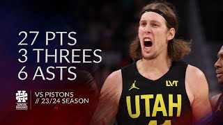 Kelly Olynyk 27 pts 3 threes 6 asts vs Pistons 2324 season [upl. by Animsaj]