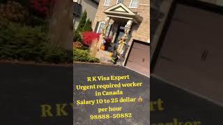 Job in Canada Urgent required worker in Canada [upl. by Katushka]