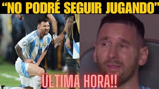 MESSI y EL MIEDO sobre SU TEMIDA LESIÓN [upl. by Wendie]