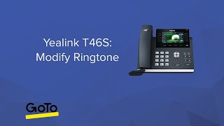 Yealink T46S Modify Ringtone [upl. by Fionnula]