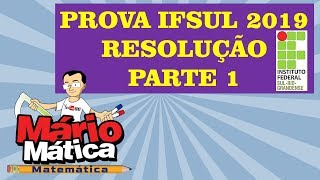 IFSUL 2019  RESOLUÇÃO DA PROVA  PARTE 1 QUESTÕES 11 A 15 [upl. by Acisey775]