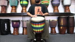 Drumskull Drums amp Wade Peterson  Ivory Coast Calf Skin Djembe [upl. by Brower325]