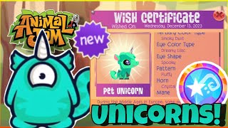 HOW TO GET AND CUSTOMIZE YOUR OWN UNICORN IN AJPW   WISH COIN GIVEAWAY [upl. by Ahsal]