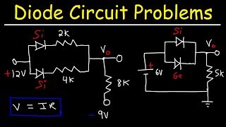 How To Solve Diode Circuit Problems In Series and Parallel Using Ohms Law and KVL [upl. by Gabriella507]