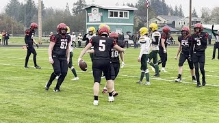 Wahkiakums Preston West runs in for a touchdown against Darrington [upl. by Suilmann]