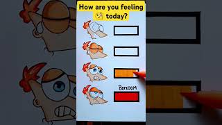 Phineas Flynn mood level test shorts art phineasandferb phineas game papercraft trending [upl. by Aerdnael]