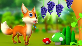 The Fox amp Sour Grapes 3D Animated Hindi Moral Stories for Kids  लोमड़ी और खट्टे अंगूर हिन्दी कहानी [upl. by Anerol449]