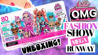 LOL OMG FASHION SHOW MEGA RUNWAY Unboxing Limited Edition 2 New OMG Dolls [upl. by Harvison]