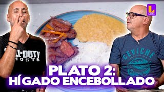 El Gran Chef Famosos PROGRAMA 5 de febrero  Plato dos Hígado encebollado con puré  LATINA EN VIVO [upl. by Rudolfo98]